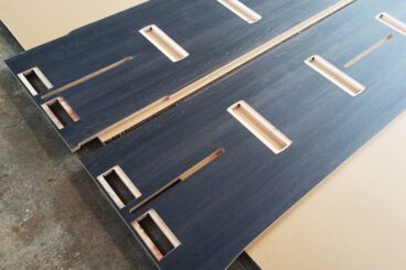 Frezowanie zabudowy samochodu ze sklejki