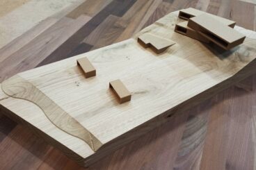 Frezowanie makiety architektonicznej z drewna