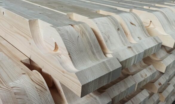 Realizacje: Drewniane podstawy wspornika wykonane za pomocą frezowania CNC