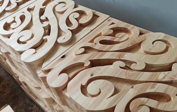 Realizacje: Wykonanie drewnianych wsporników