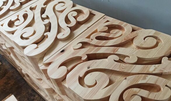 Realizacje: Wykonanie drewnianych wsporników