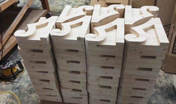 Realizacje: Drewniane zwieńczenia