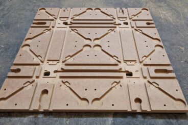 Frezowanie CNC podkładów z MDF